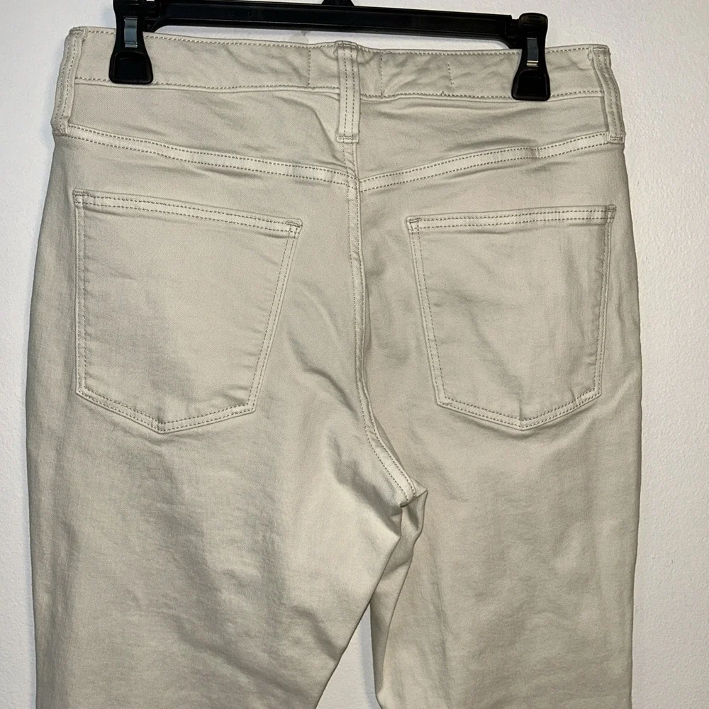 Universal Thread 90s Slim Jeans Women 8R Ivory Pockets Stretch Light 6319‎